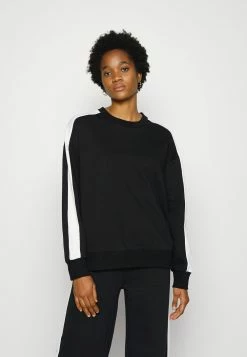 Qualité Supérieure Even&Odd OVERSIZED SWEATSHIRT WITH STRIPE - Sweatshirt sweats & sweats à capuche col rond femme