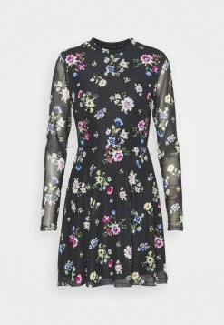 Meilleure qualité Even&Odd FLARED ALL OVER MESH MINI DRESS - Robe de jour robes col rond femme -Even&Odd Soldes 2022 05448284473d40cf8ded04a82487e275