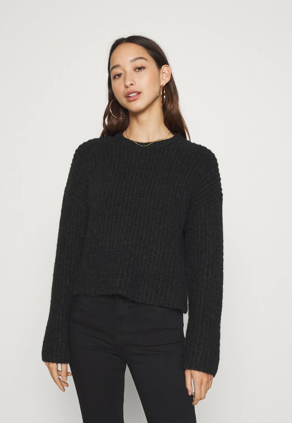 Even&Odd Rabais CROPPED WOOL BLEND JUMPER - Pullover pulls et gilets col rond femme 3 Even&Odd Rabais CROPPED WOOL BLEND JUMPER - Pullover pulls et gilets col rond femme