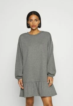 50% Off De Vente Even&Odd SWEAT - Mini volant dress - Robe de jour robes col rond femme