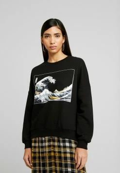 Produit de premiÚre qualité Even&Odd Wave Printed Oversized Sweatshirt - Sweatshirt pulls et gilets col rond femme