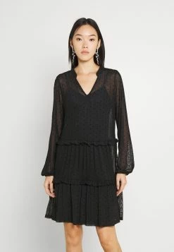 Even&Odd MESH VOLANT MINI DRESS - Robe chemise Garantie De Qualité 100% robes col en v femme