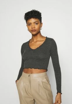 Even&Odd Prix Raisonnable T-shirt à manches longues t-shirts et tops col en v profond femme