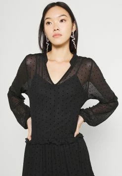 Even&Odd MESH VOLANT MINI DRESS - Robe chemise Garantie De Qualité 100% robes col en v femme -Even&Odd Soldes 2022 23710b6692e34a18ad179286c0414a40