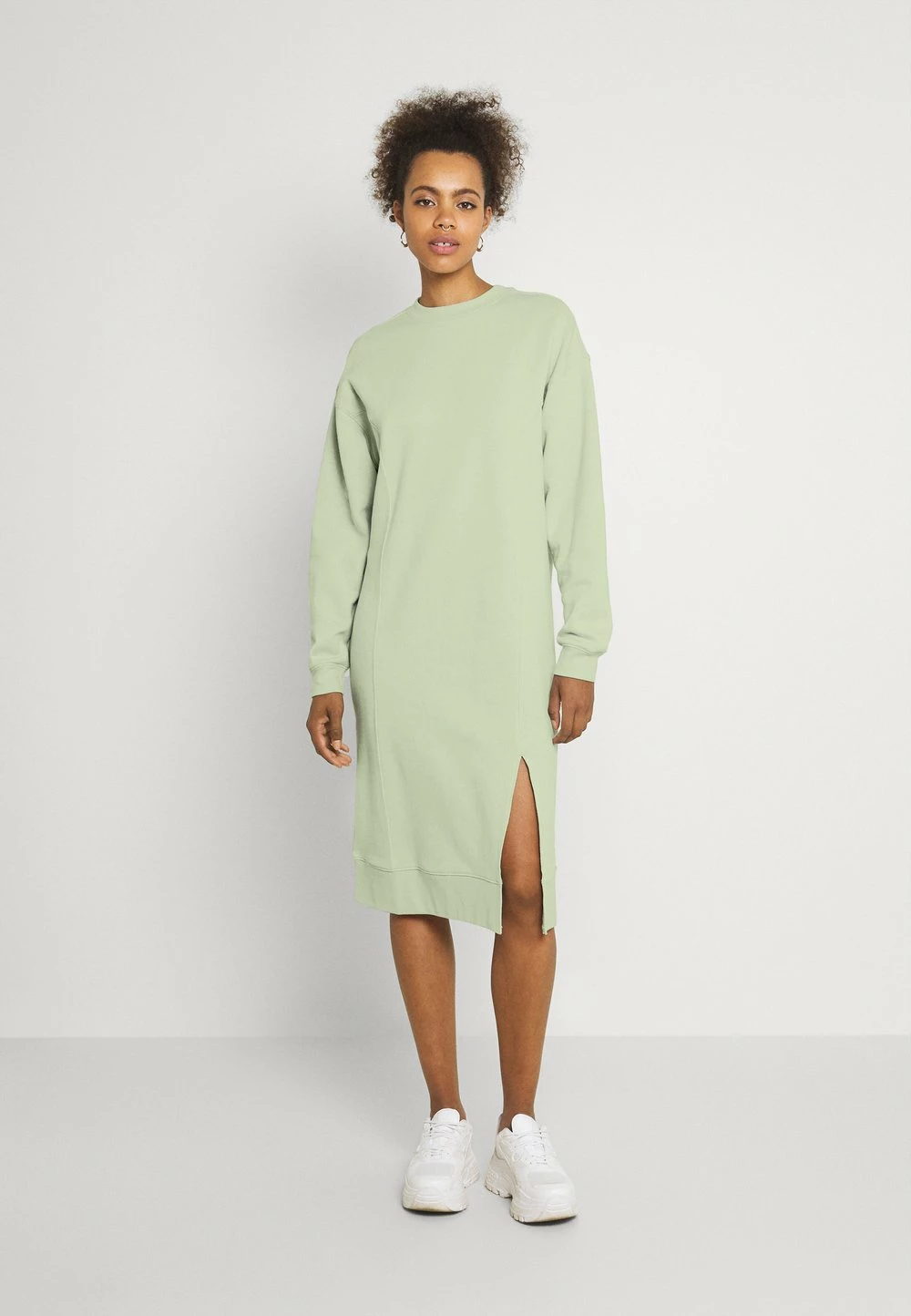 En promotion Even&Odd SWEAT - Midi slit dress - Robe de jour robes col rond femme 3 En promotion Even&Odd SWEAT - Midi slit dress - Robe de jour robes col rond femme