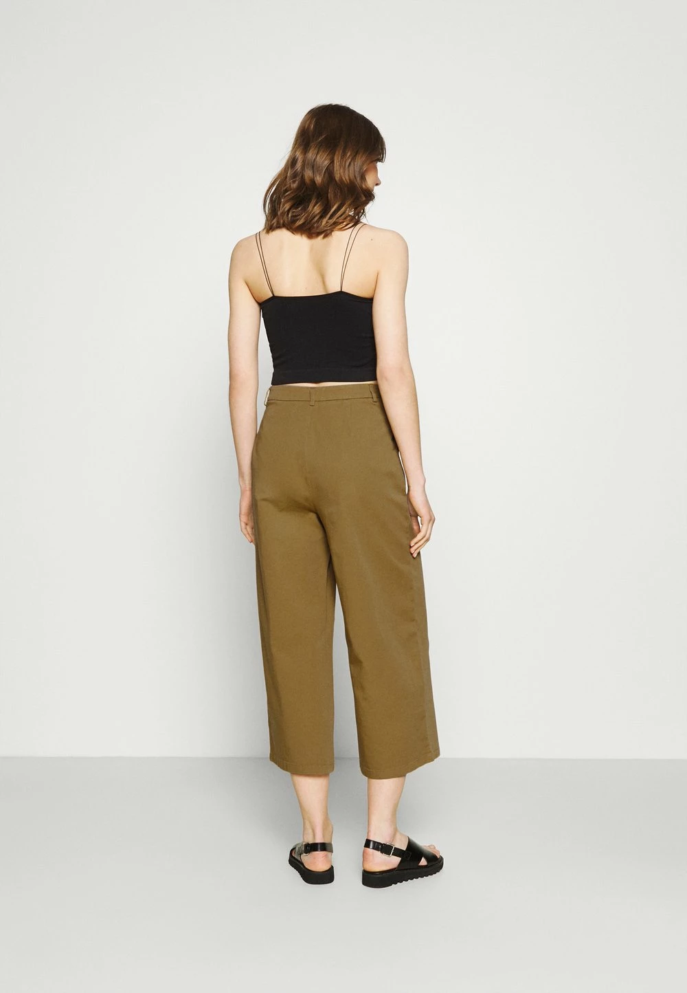 Authentique 100% Even&Odd Wide cropped leg Chino - Pantalon classique pantalons haute femme 5 Authentique 100% Even&Odd Wide cropped leg Chino - Pantalon classique pantalons haute femme – Image 3
