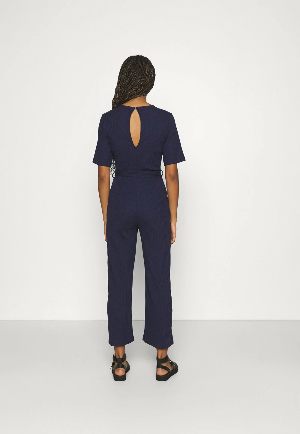 Even&Odd Prix Aimable BASIC - Ribbed short sleeves belted jumpsuit - Combinaison combinaisons & salopettes col rond femme 5 Even&Odd Prix Aimable BASIC - Ribbed short sleeves belted jumpsuit - Combinaison combinaisons & salopettes col rond femme – Image 3