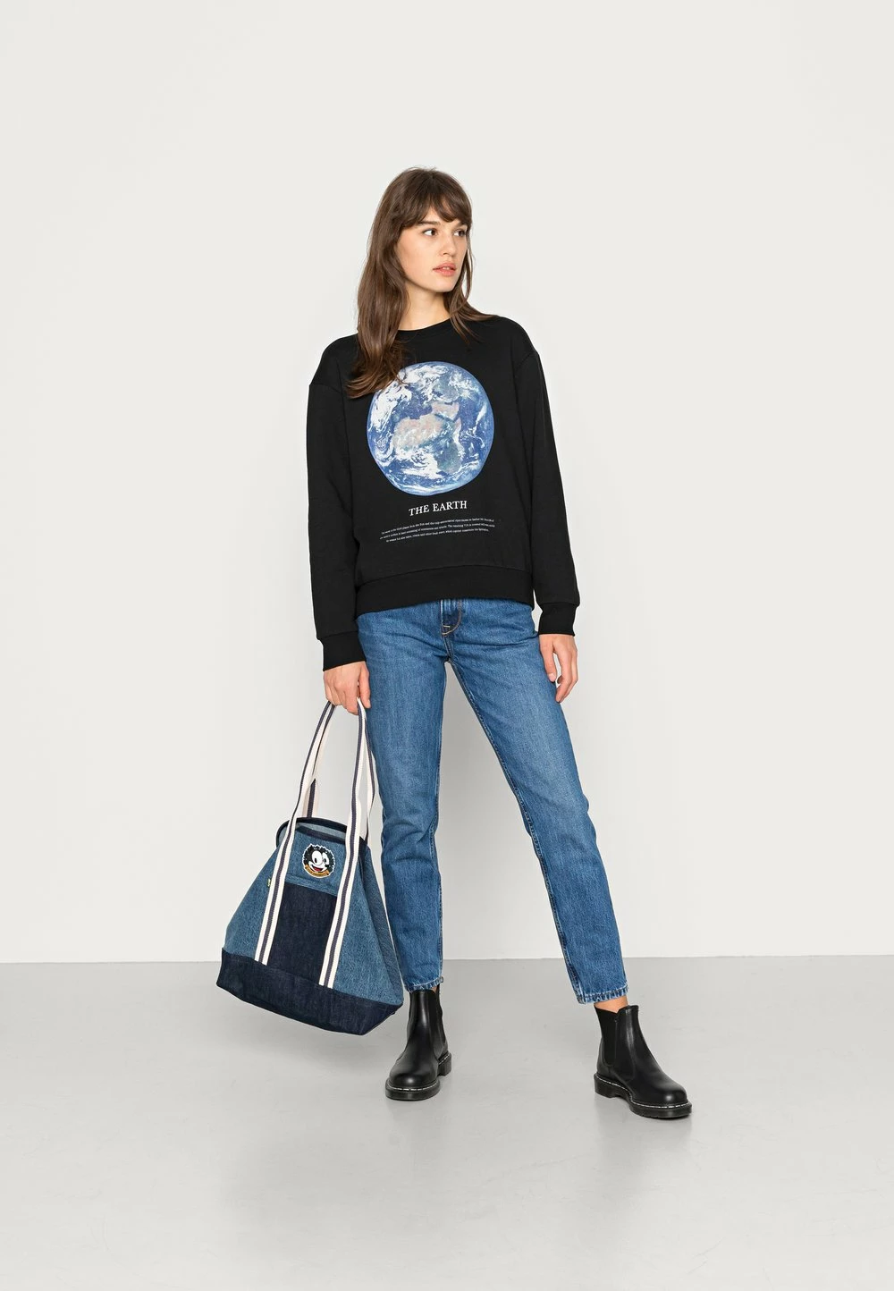 Even&Odd Marchandise de première qualité OVERSIZED EARTH PRINT - Sweatshirt sweats & sweats à capuche col rond femme 4 Even&Odd Marchandise de première qualité OVERSIZED EARTH PRINT - Sweatshirt sweats & sweats à capuche col rond femme – Image 2