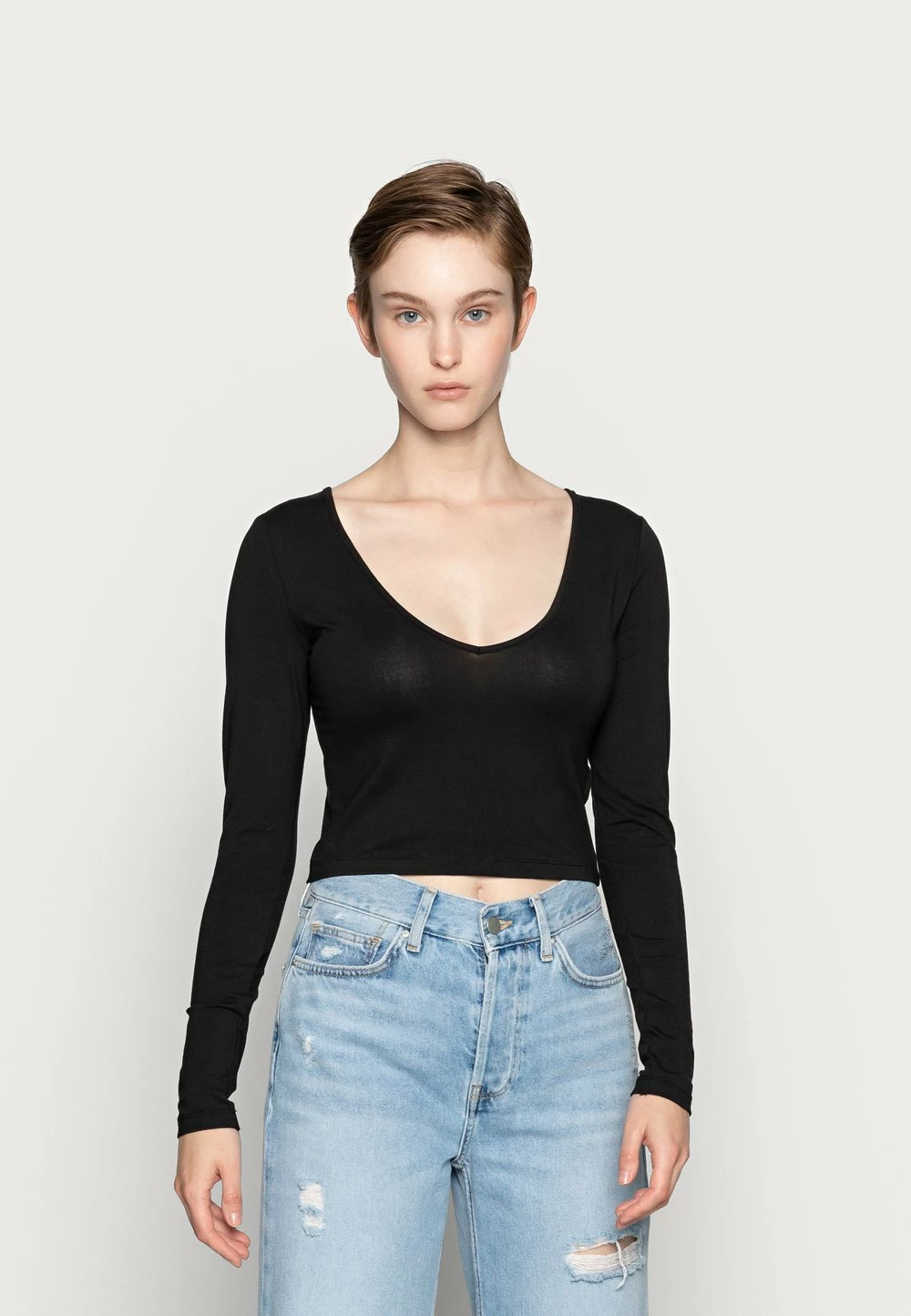 Bonne Qualité Even&Odd 2 PACK - T-shirt à manches longues t-shirts et tops col en v profond femme 6 Bonne Qualité Even&Odd 2 PACK - T-shirt à manches longues t-shirts et tops col en v profond femme – Image 4