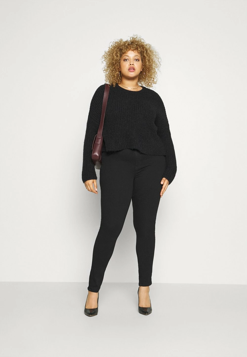 Even&Odd Rabais CROPPED WOOL BLEND JUMPER - Pullover pulls et gilets col rond femme 4 Even&Odd Rabais CROPPED WOOL BLEND JUMPER - Pullover pulls et gilets col rond femme – Image 2