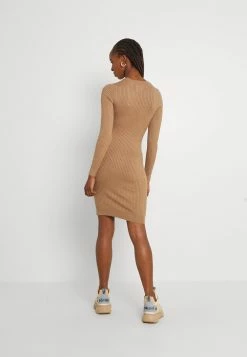 Even&Odd Prix Dégriffé knit mini wide rib basic dress - Robe fourreau robes col rond femme -Even&Odd Soldes 2022 5e47ea07626b46898e80812b11be6c11