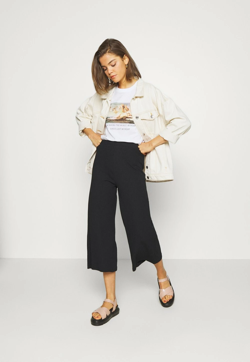 Prix Avantageux Even&Odd Wide Cropped Pants - Pantalon classique pantalons haute femme 4 Prix Avantageux Even&Odd Wide Cropped Pants - Pantalon classique pantalons haute femme – Image 2