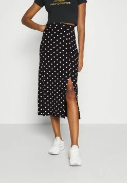 Even&Odd Prix Malin Midi high slit high waisted skirt - Jupe crayon jupes à pois femme