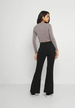 Even&Odd SPLIT FRONT FLARED - Pantalon classique Authentique 100% pantalons haute femme -Even&Odd Soldes 2022 6ffa1fc5572e42b8a01fd00e38066798