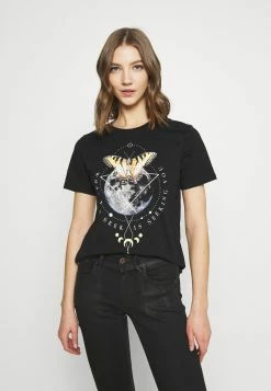 Even&Odd HATTIE MOON AND BUTTERLY TEE - T-shirt imprimé Prix Légers t-shirts et tops col rond femme