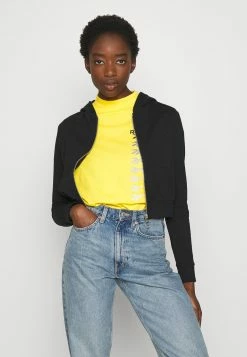 Prix Préférentiel Even&Odd CROPPED ZIP UP SWEAT JACKET - Sweat à capuche zippé pulls et gilets femme