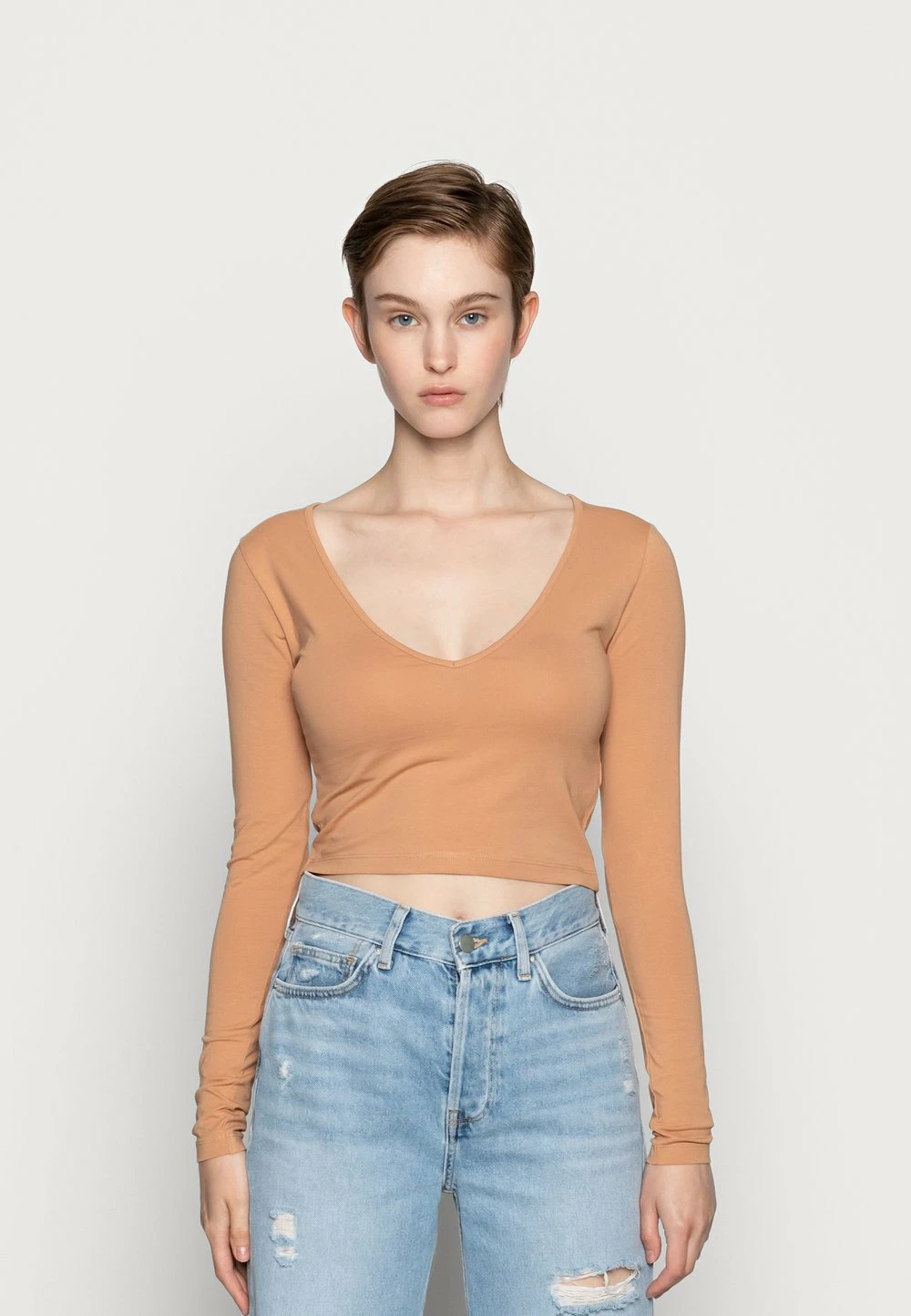 Bonne Qualité Even&Odd 2 PACK - T-shirt à manches longues t-shirts et tops col en v profond femme 4 Bonne Qualité Even&Odd 2 PACK - T-shirt à manches longues t-shirts et tops col en v profond femme – Image 2