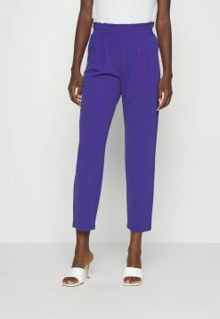 Even&Odd Paperbag Waist Tapered Trousers - Pantalon classique Prix Imbattable pantalons haute femme