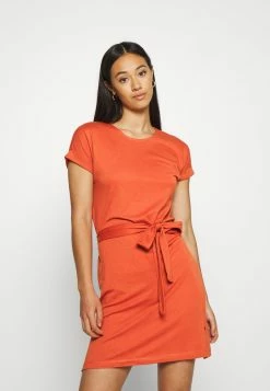 Prix Distinctifs Even&Odd BASIC - Short sleeves mini belted dress - Robe en jersey robes col rond femme