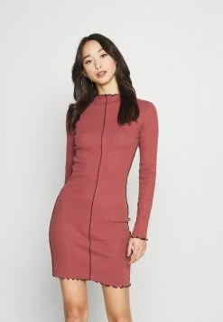 Even&Odd Robe fourreau - light red/black Bonne Qualité robes col officier femme