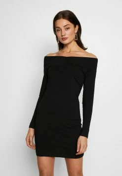 Even&Odd Prix Imbattable BASIC - OFF-SHOULDER MINI LONG SLEEVES DRESS - Robe fourreau robes carmen femme
