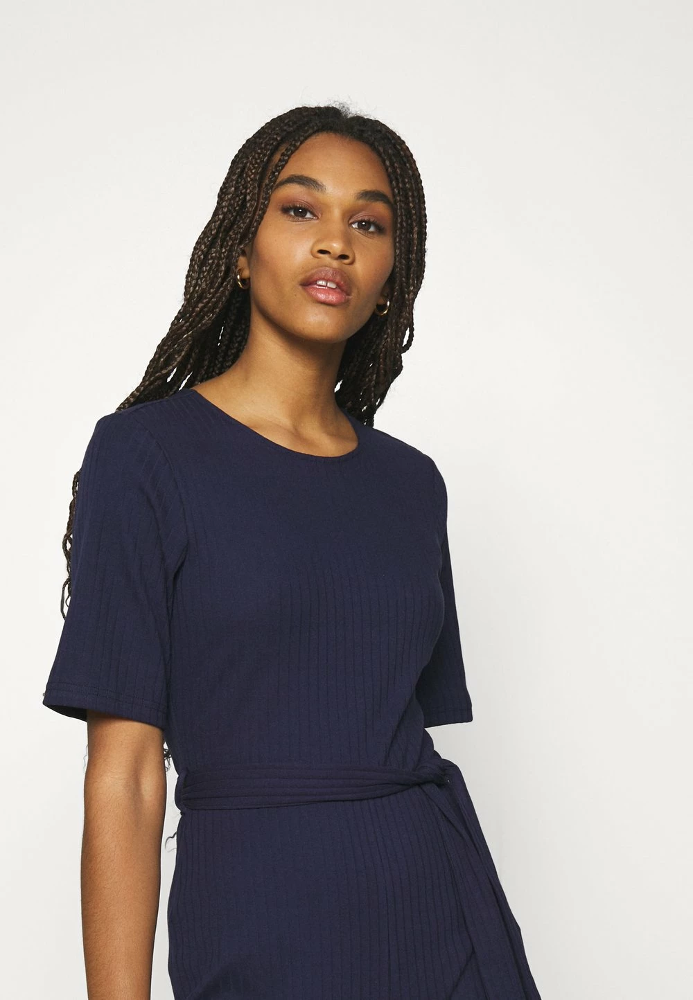 Even&Odd Prix Aimable BASIC - Ribbed short sleeves belted jumpsuit - Combinaison combinaisons & salopettes col rond femme 7 Even&Odd Prix Aimable BASIC - Ribbed short sleeves belted jumpsuit - Combinaison combinaisons & salopettes col rond femme – Image 5