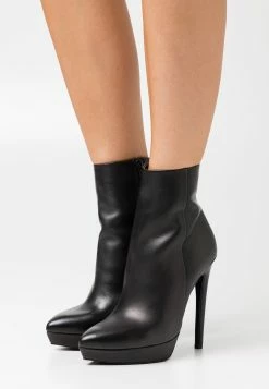 Even&Odd Prix Acceptable LEATHER - Bottines à talons hauts pointu femme