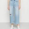 Even&Odd Wide leg cropped jeans - Jean droit Prix Incroyables haute femme