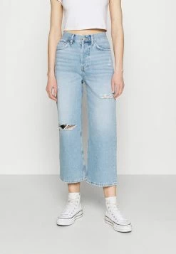 Even&Odd Wide leg cropped jeans - Jean droit Prix Incroyables haute femme
