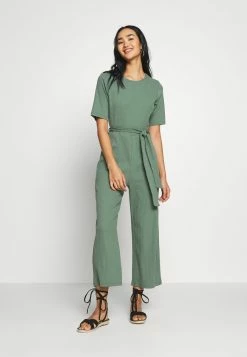 Even&Odd Marchandise de première qualité BASIC - Ribbed short sleeves belted jumpsuit - Combinaison combinaisons & salopettes col rond femme