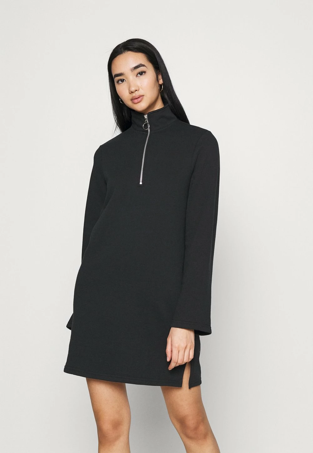 Even&Odd SWEAT HIGH NECK MINI DRESS WITH HALF ZIP THROUGH - Robe de jour Qualité Fiable robes col camionneur femme 3 Even&Odd SWEAT HIGH NECK MINI DRESS WITH HALF ZIP THROUGH - Robe de jour Qualité Fiable robes col camionneur femme